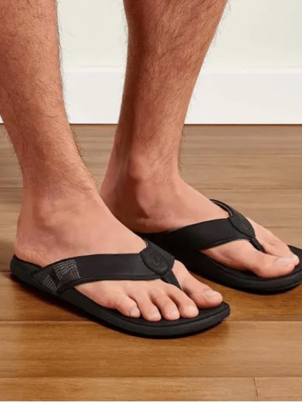 NEW OluKai Tuahine Waterproof Men Leather Sandals Black Sz 12 Nwot